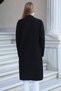 V-Neck Long Sleeve Ankle Elasticated Top with Roof Pocket Single Placket Midi Length Knitwear Seasonal Cardigan - 2