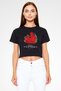 23 April National Sovereignty and Children's Day 
   Black Unisex Crop Top T-Shirt
