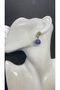 Handmade Czech Glass Women's Earrings with Brass Apparatus - 2