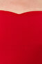 Kırmızı Kalp Yaka Vücuda Oturan Örme Bluz TBBSS24AF00089 - 5