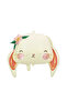 Cute Mermaid Color Floral Rabbit Head Foil Balloon 65 cm - 4