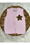 Unisex Baby Pink Quilted Single Layer Figured Cotton Vest