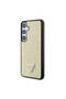 Galaxy S24 Compatible Case Licensed Stoned Back Surface Triangle Logo Cover Gold - 2