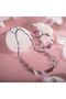 Aquarius Natural Stone Natural Macrame Necklace Bracelet Set - 2