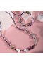 Aquarius Natural Stone Natural Macrame Necklace Bracelet Set - 3
