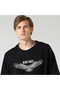 Unisex Oversize T-Shirt Black Eagles Design Short Sleeve T-Shirt Summer - 2