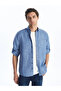 LCWAIKIKI Classic Regular Fit Long Sleeve Linen Blended Men's Shirt