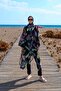 Remsa Hijab Swimsuit with Single Kaftan Kimono Pareo RP004C Green Peacock - 3