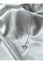 316L Steel Silver Color Heart Model Women's Necklace - 5