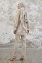 Tassel Detail Jewelled Crepe Set - Beige - 5