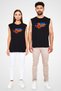 Aland Islands - Aland Islands Black Unisex Tank Top T-Shirt Cut Sleeve T-Shirt - 2