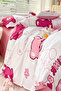 Children's Duvet Cover Set with Single Elastic Sheet, Natural Healthy Cotton, Ranforce Bear Panda Patterned - 7