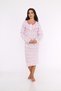 Mother, Combed Cotton Hospital Nightgown Two Yarn, Winter Oversize Comfortable Fit Nightgown - 8
