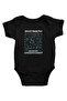 Chemistry Formulas Black Unisex Baby Bodysuit - Zıbın