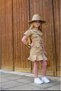 Girl's Buttoned Dress with Belt Detail - 2