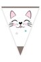 Miss Cat Cute Cat Triangle Pennant - 2