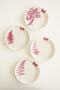 Pink Butterfly 4 Piece Cake Plate