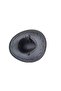 Hat suede fedoras gray color lace-up cowboy hat - 2