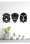African Masks Wall Decor - Ornament, Wooden Decorative Painting - 2