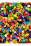 Wide Hole Mixed Color Plastic Star Model Beads, jewelry, accessory Beads (50gr,~100 Pieces) - 3