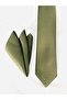Khaki Green-Matte Satin Slim Tie