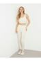 Women's White Sports Bra V4RP00Z3CC0 - 5