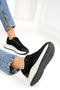 Women's Black Sneakers 19006 - 4