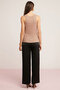 Lorraıne Women's Viscose Elastane Blend Lightly Draped Wide Strap Mink Athlete - 7