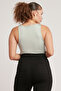 Shelby Women's Body Completely Fitted Halter Collar Zero Sleeve Green Plus Size Body - 5