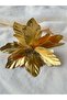 Christmas Tree Flower Gold Color Luxury Artificial Flower Ornament 25 cm 1 Pc - 4