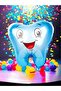 1 Piece Blue Tooth-Shaped Foil Balloon First Tooth Wheat Balloon - 2
