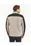 Outdoor Fleece Coat Sand Gray Softshell Detailed - 6