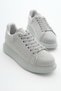 Unisex Ice Suede Comfortable Fit High Sole Lace-Up Sports Shoes - 4