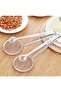 Frying and Boiling Tongs with Strainer Steel Colander - 3
