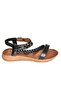 S258013409 Black Low-Sole Women's Sandals - 5