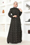 Crispy Pattern Buttoned Dress - 3