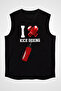 Kick Boxing Black Unisex Sleeveless T-Shirt Cut Sleeve T-Shirt