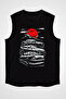 Tokyo Race Black Unisex Sleeveless T-Shirt Cut Sleeve T-Shirt