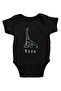 Yoga black unisex baby bodysuit - onesie