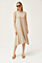Women's Jewelled Skirt Split Crystal Knitted Dress ELB-19002106 - 2