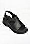 S996945009 Black High-Sole Women's Sandals - 7