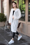 V-Neck Long Sleeve Openwork Diamond Pattern Hollowed Out Midi Length Airy Summer Knitwear Cardigan - 6