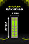 Decorative Bumper Strip Neon Yellow Sticker For Motor And Car 27cmx7cm (1 PC) - 2