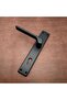 Zey Custom Design Matte Black Square Mirrored Yale Steel Door Handle Left Press One-Way
