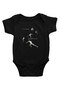 Parkour Black Unisex Baby Bodysuit - Zıbın