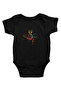 Nerve Cell Colorful Black Unisex Baby Body - Zıbın