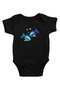 Pisces Black Unisex Baby Bodysuit - Zıbın
