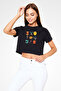 Tailor Black Unisex Crop Top T-Shirt - 2