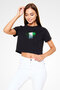 Nigeria - Nigeria Black Unisex Crop Top T-Shirt T-Shirt - 2