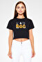 Halloween Boo Halloween Black Unisex Crop Top T-Shirt T-Shirt